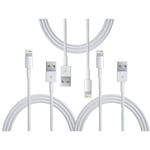 3PCS 1 Meter - Lightning laddare  till iPhone X/8/7/6S/6/5S/SE iOS13