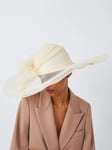 John Lewis Celia Large Brim Occasion Hat, Ivory