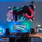 3D Gamer Väggdekaler, Gamer Poster Väggdekoration, Pojke Sovrum Väggdekal, Modern Vardagsrum Dekoration Väggdekaler, Pojke Sovsal Väggdekal, Di