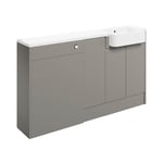 Signature Bergen RH 3-Door Combination Unit with Basin 1542mm Wide - Pearl Grey 