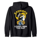 Learn From The Past African Symbol Adinkra Sankofa Zip Hoodie