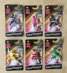 6 Power Rangers Mini figures Limited Edition Collectable Pink Black Blue Ranger