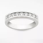 Mogul 18ct White Gold Round Brilliant Channel Set Diamond Eternity Ring, 0.5ct