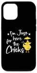 Coque pour iPhone 12/12 Pro I'm Just Here for the Chicks - Adorable poussin de Pâques