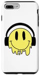 Coque pour iPhone 7 Plus/8 Plus Sourire jaune fondant drôle souriant visage dégoulinant mignon