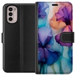 Lommeboketui til Motorola Moto G31 med Magiske blomster motiv