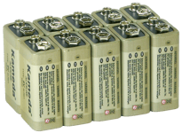 Kameda Alkaline batteri 9V 10-pack