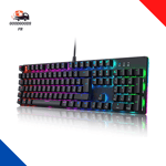 Clavier Gamer Mécanique Rétro-Éclairé LED RGB 12 Dynamique Modes