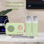 Wireless Karaoke Set Multifunctional Child Singing Speaker Set Retro For Outdoor