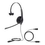 Jabra BIZ 1500 Mono QD Corded Headset (1513-0157) with Link 230 USB PC Adapter