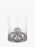 Royal Selangor Ace Clubs Glass Tumbler, 300ml, Pewter Grey/Clear