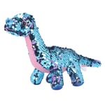 Paljett Dinosaurie leksak Vändbar glitter paljetter Gosedjur leksak för barn Festival Födelsedagspresent