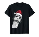 Guinea Pig Christmas Santa Hat Pajama Funny Xmas T-Shirt