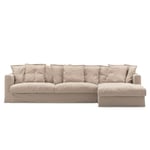 Upholstery For Le Grand Air 3-seater Sofa Linen Divan Right, Savage Linen