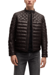 BOSS Quilted Leather Aviator Jacket