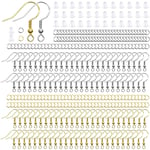 600PCS 925 Sterling Silver Örhänge Tråd Örhängen Tillverkning Material Kit,