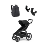 Thule Urban Glide 4-wheel car travel baby bundle + changing backpack 3 seat adapter for Maxi-Cosi®