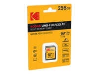 Kodak - Flash-Minneskort - 256 Gb - A1 / Video Class V30 / Uhs-I U3 - Sdxc Uhs-I