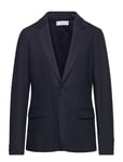 Linen Blazer Suit Navy Mango