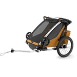 Sykkelvogn, Thule, Chariot Sport 2, Double Natural Gold