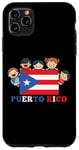 Coque pour iPhone 11 Pro Max Enfants Drapeau de Porto Rico Mois du patrimoine hispanique