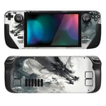 PlayVital Kit d'Autocollants de Protection pour Steam Deck OLED & LCD,Stickers Skin Vinyl pour Steam Deck OLED-Dragon Esprit Encre