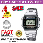 New CASIO Retro Vintage Unisex Digital St Watch- A168WG-9EF+ UK