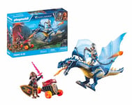 Playmobil 71644 Combattants avec Dragons et Canon - Novelmore - Comprenant Un Dragon articulé, Deux Chevaliers et des Accessoires pour des Aventures épiques - Dès 4 Ans