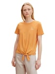 Tom Tailor Denim Women's 1032393 T-Shirt, 29565-Golden Peach, S