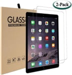 [2 Pièces] Verre Trempé Pour Ipad 2018 & 2017 9.7" / Ipad Pro 9.7" / Ipad Air 2 / Ipad Air. (For Ipad A1893 A1954 A1822 A1823 A1673 A1674 A1675 A1566 A1567 A1474 A1475 A1476)