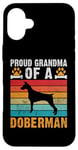 Coque pour iPhone 16 Plus Fière grand-mère d'une grand-mère Doberman