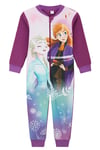 Disney Frozen Girls Pyjamas, All in One with Anna and Elsa