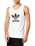 adidas Trefoil Tank Débardeur Homme, Blanc, FR : M (Taille Fabricant : M)