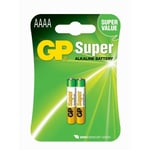 GP - Super Alkaline - AAAA batteri - 2 stk.