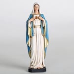 Buildclassic Figurine catholique en Forme de cœur de Marie de la Colombie-Britannique, Statue de la Vierge Marie pour la Maison, Cadeaux Religieux pour Maman, décoration catholique, 15,2 cm de Haut,