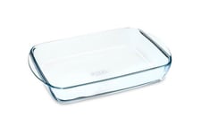 Moule à Gâteau Lasagnera Rectangulaire Verre Pyrex Transparent 40x28 CM