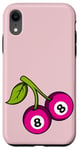 Coque pour iPhone XR Kawaii 8 Billard Ball Cherry Ball 8 Cherry 8 Ball