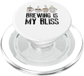 Coffee Brewing Is My Bliss Coffee Brewer PopSockets PopGrip for MagSafe