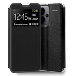 Cool Flip Cover Case for Xiaomi Redmi Note 13 Pro Plus 5G Smooth Black