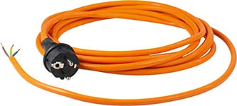 AS – Schwabe 70909 Pur Connection Cable 3 m H07BQ-F 3G1.5 Orange IP44 for Industry/Construction Sites