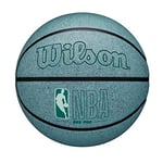 Wilson Ballon de Basketball NBA DRV Pro Eco, Gen Green, Outdoor, Revêtement Tackskin avec Caoutchouc recyclé, Taille : 7, Menthe