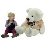 Sweety Toys 5376 Ours en Peluche géant Beige 120 cm