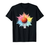 Colorful Basketball Tie Dye Color Splash Hoop Net Basketball T-Shirt