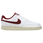 Nike Sneaker Court Vision Low Next Nature - Hvit/burgunder Dame, størrelse 41