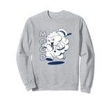 Ghostbusters Stay Puft Marshmallow Man Mood Retro Badge Sweatshirt