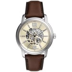 Fossil Men's Analog Automatic Watch with Leather Strap ME3264