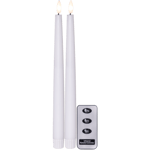 Flamme Slim Antikljus LED Vit 28cm - 2-pack