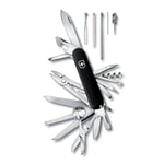 Victorinox Swiss Champ Swiss Army Knife, Medium, Multi Tool, 33 Functions, Blade, Scissors, Black