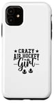 Coque pour iPhone 11 Crazy Air Hockey pour fille