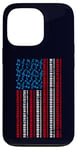 Coque pour iPhone 13 Pro Clavier électrique drapeau américain 4 juillet pour homme et femme